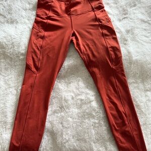 lululemon athletica Orange Leggings
